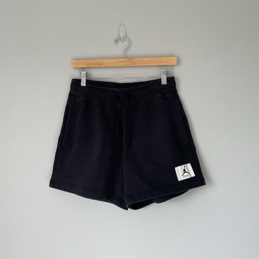 Jordan Loose Fit 100% Cotton Shorts Black Comfortable Lounge Women's Size Small
